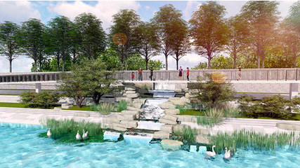 明年5月永引渠全段將現(xiàn)濱水綠廊生態(tài)風貌，景觀工程助力城市生態(tài)蝶變